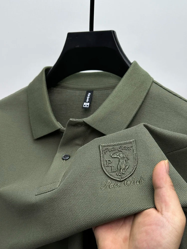 Navy Embroidered Polo Shirt