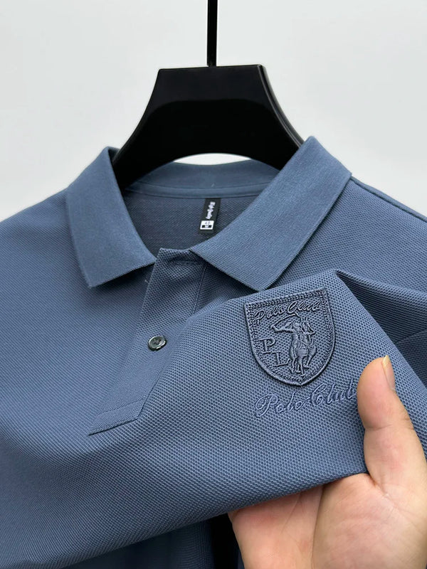 Navy Embroidered Polo Shirt