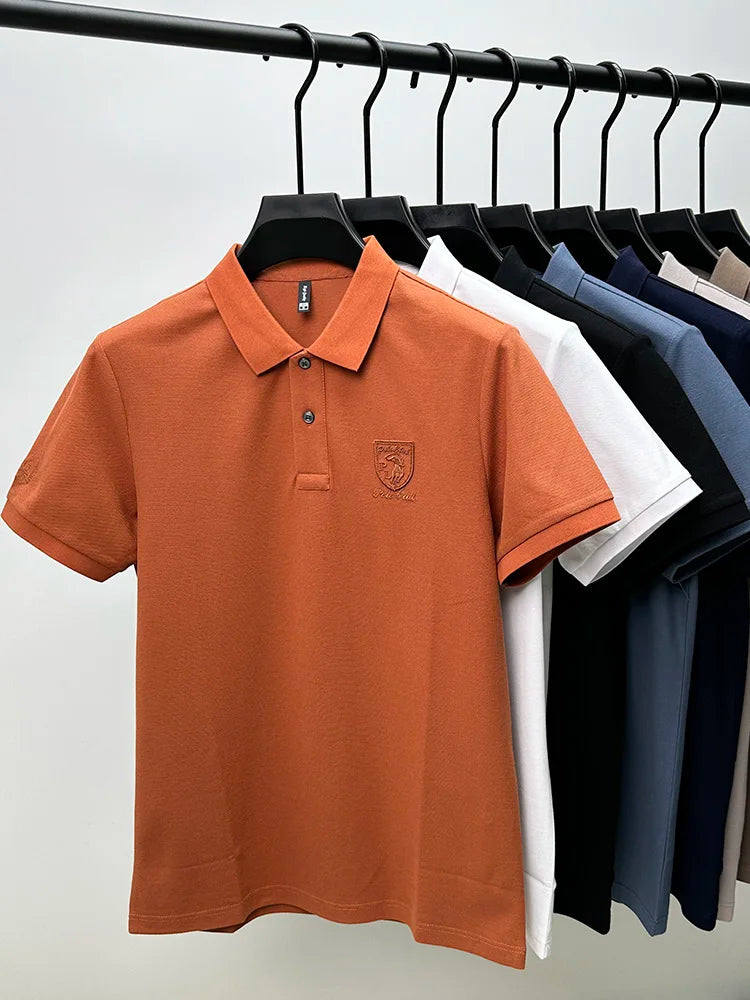 Navy Embroidered Polo Shirt