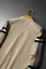 VOGUEOUS™ Heritage Striped Knit Cardigan