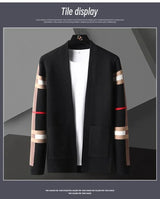 VOGUEOUS™ Heritage Striped Knit Cardigan