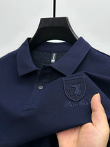 Navy Embroidered Polo Shirt