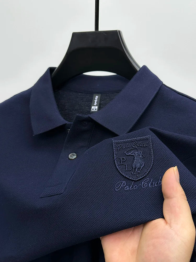 Navy Embroidered Polo Shirt