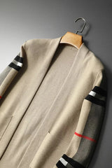 VOGUEOUS™ Heritage Striped Knit Cardigan