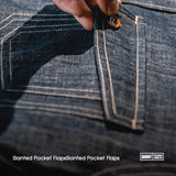 Men's Denim-Style Button-Up Shirt