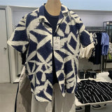 Men's Textured Abstract Shirt